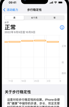 新平iPhone手机维修如何在iPhone开启'步行稳定性通知'