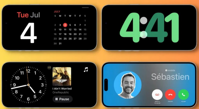 新平苹果手机维修分享iOS17横屏充电待机显示有什么好处 
