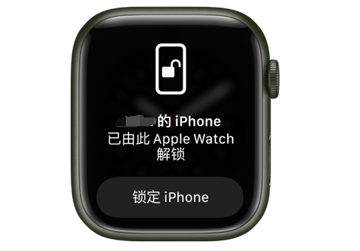 新平苹果手机维修分享用 AppleWatch 解锁配备面容 ID 的 iPhone方法 