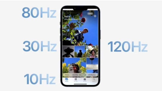 新平苹果14维修分享iPhone 14有高刷吗 