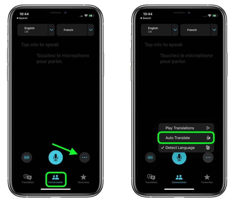 新平苹果手机维修分享iOS 15 “翻译” App 新改进 